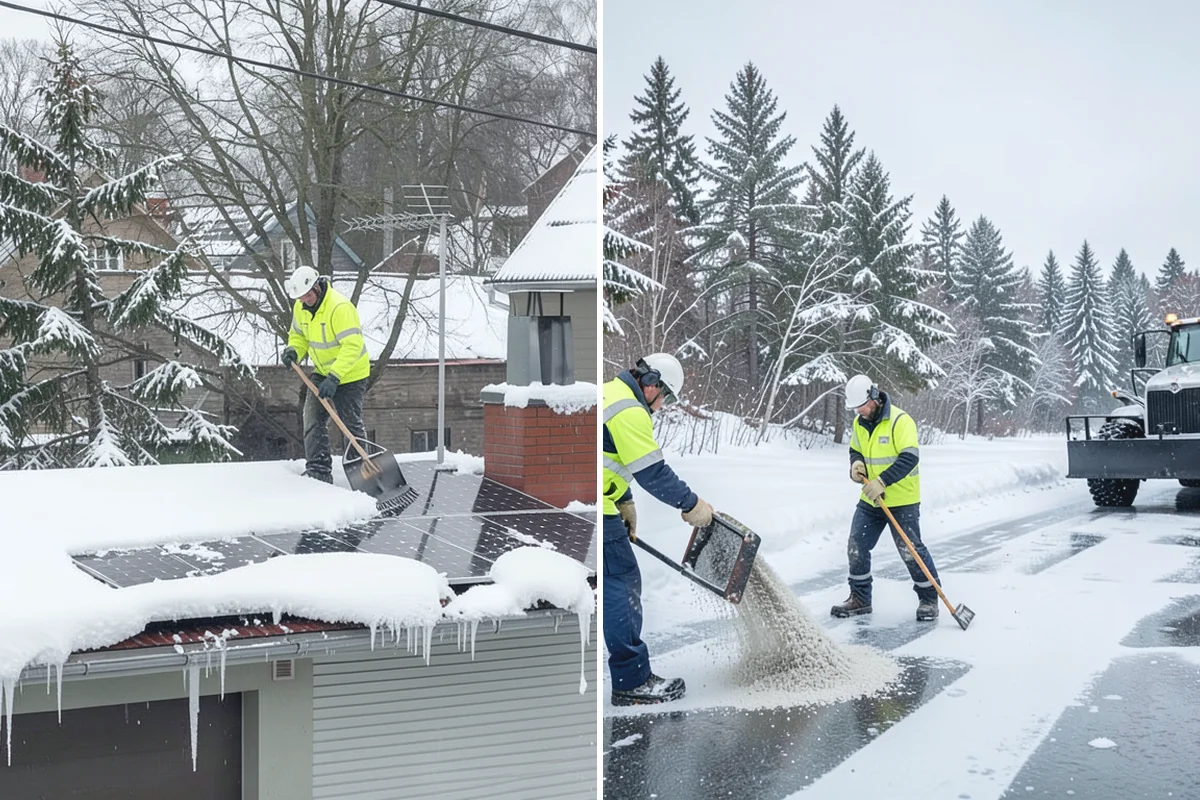 Parking Lot Salting in South Prairie, Pierce County, WA - We confirm temperatures fall within salt's effective range
