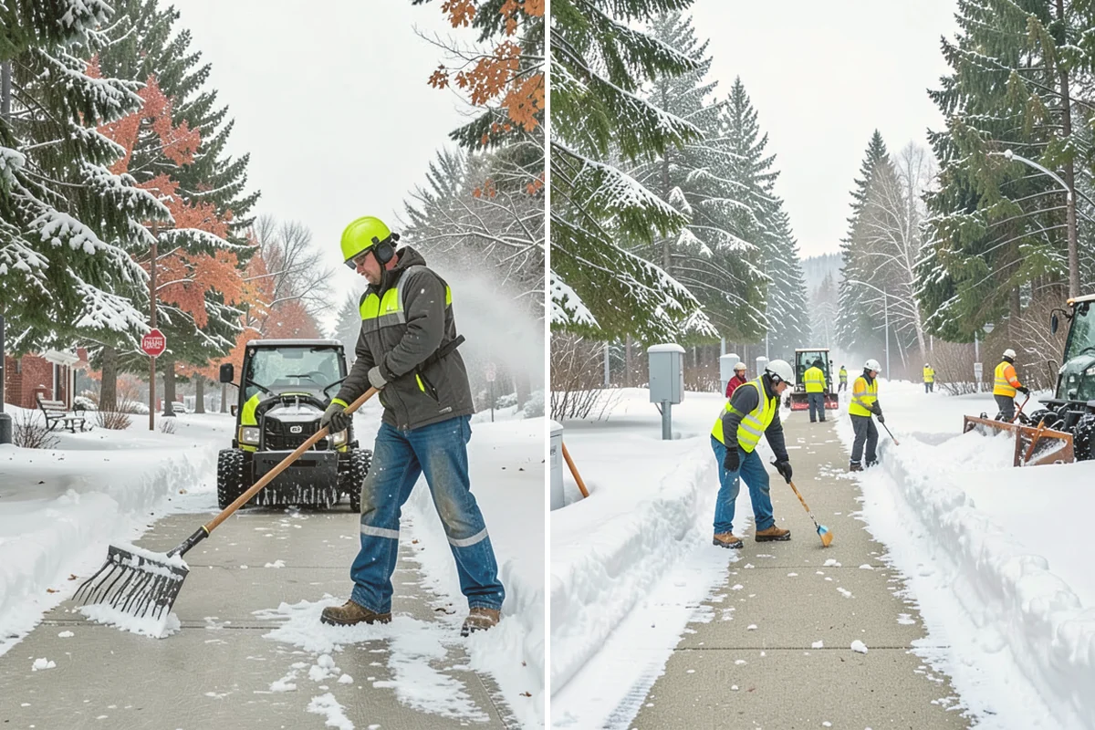 Parking Lot Salting in Stanwood, Snohomish County, WA - We confirm temperatures fall within salt's effective range