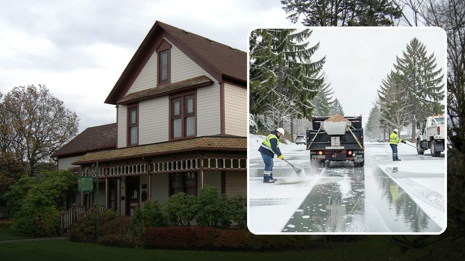 Parking Lot Salting in Sumner, Pierce County, WA - We apply road salt to commercial lots to melt ice and keep pavement clear through typical Western Washington cold.