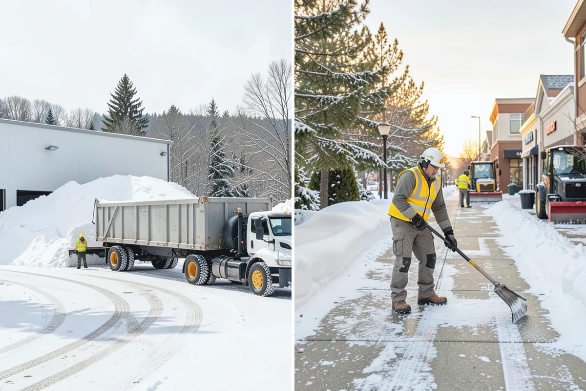 Parking Lot Salting in Sumner, Pierce County, WA - We confirm temperatures fall within salt's effective range