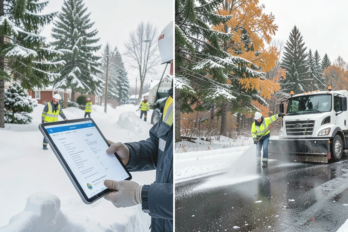 Parking Lot Salting in Yarrow Point, King County, WA - We confirm temperatures fall within salt's effective range