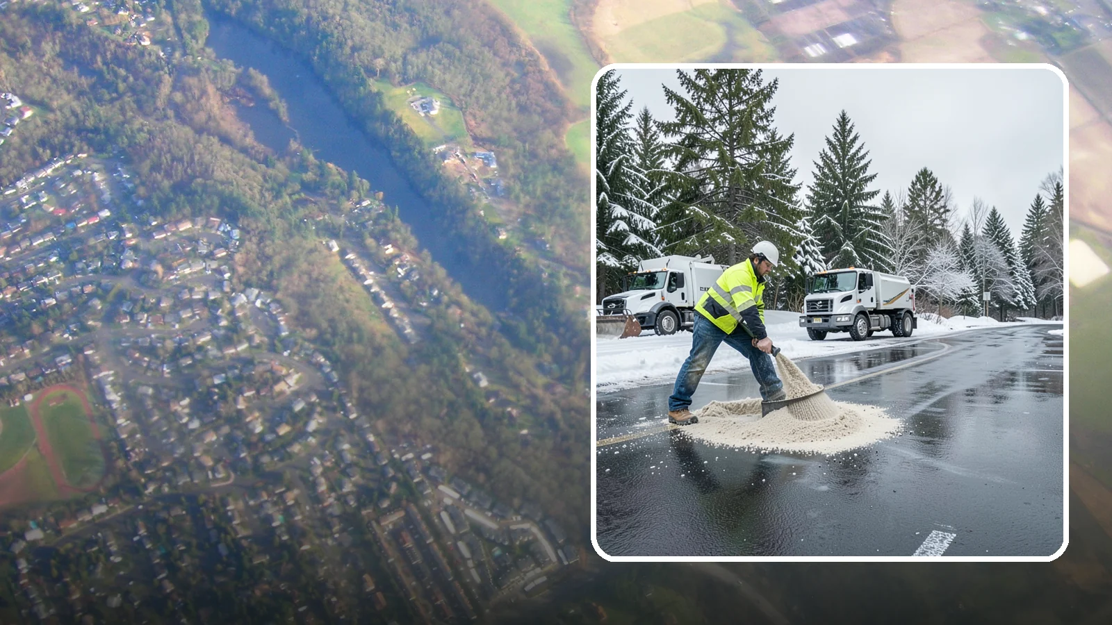 Parking Lot Sanding in Algona, King County, WA - When temperatures fall too low for salt to work, we spread sand to restore traction across your lot.