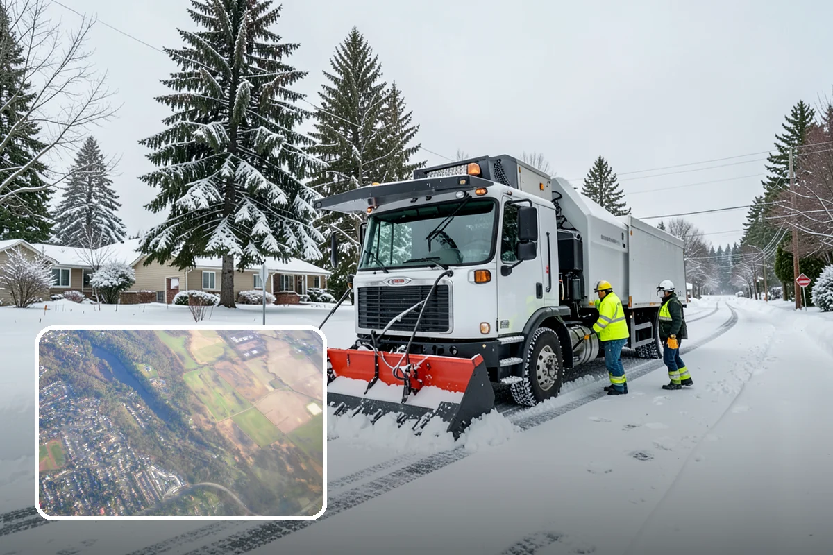 Parking Lot Sanding in Algona, King County, WA - Immediate traction on packed snow and ice