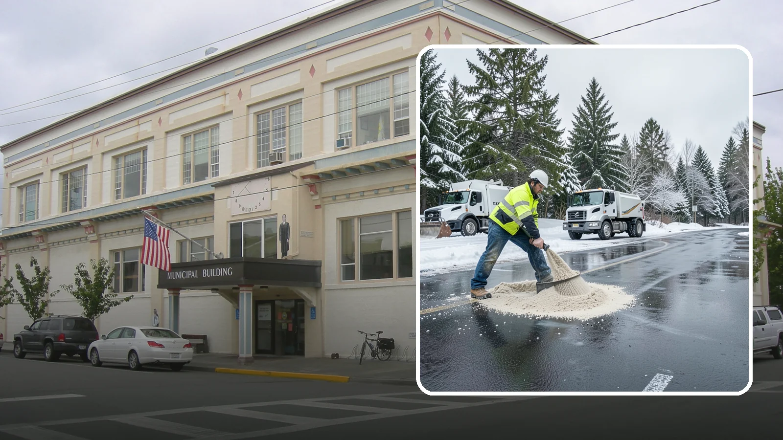 Parking Lot Sanding in Anacortes, Skagit County, WA - When temperatures fall too low for salt to work, we spread sand to restore traction across your lot.