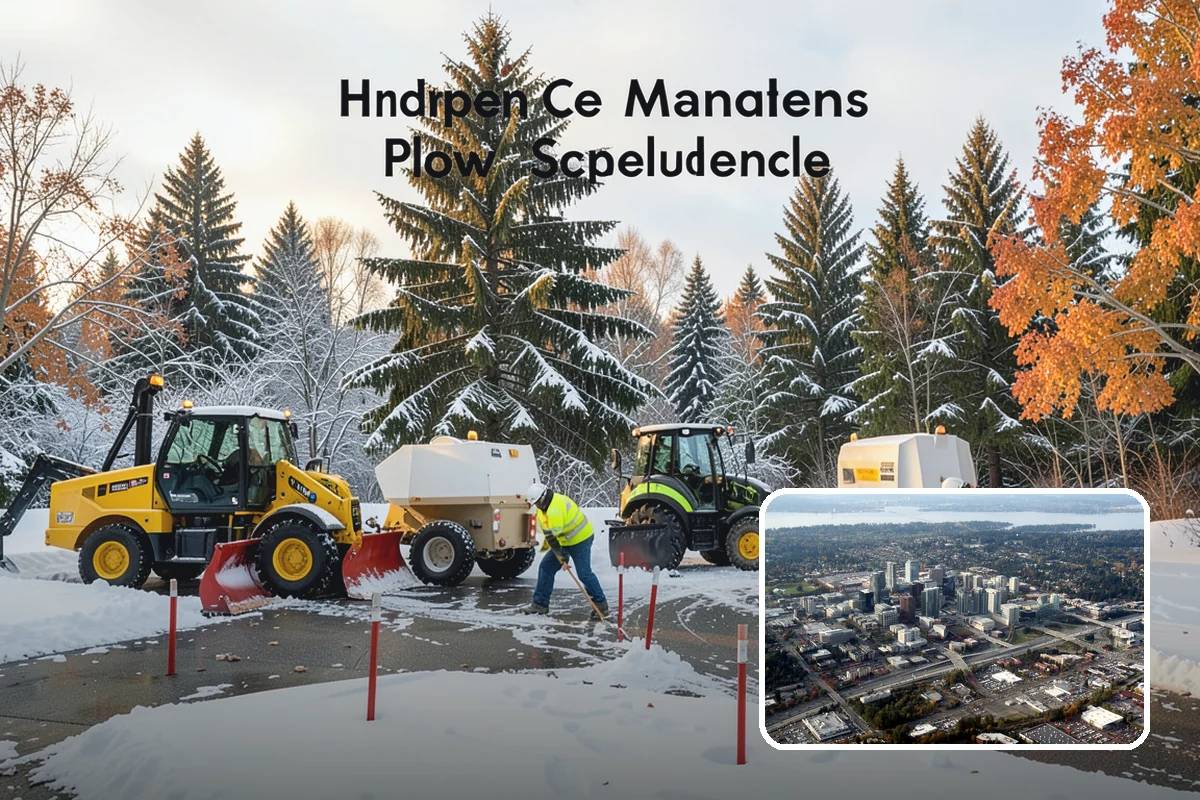 Parking Lot Sanding in Bellevue, King County, WA - Immediate traction on packed snow and ice