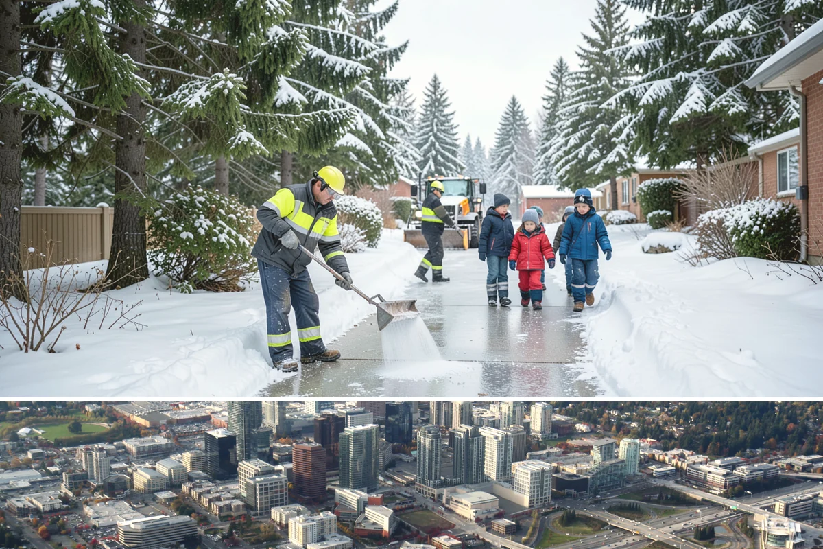 Parking Lot Sanding in Bellevue, King County, WA - Sanding is most needed during deep-cold snaps from December through early February.