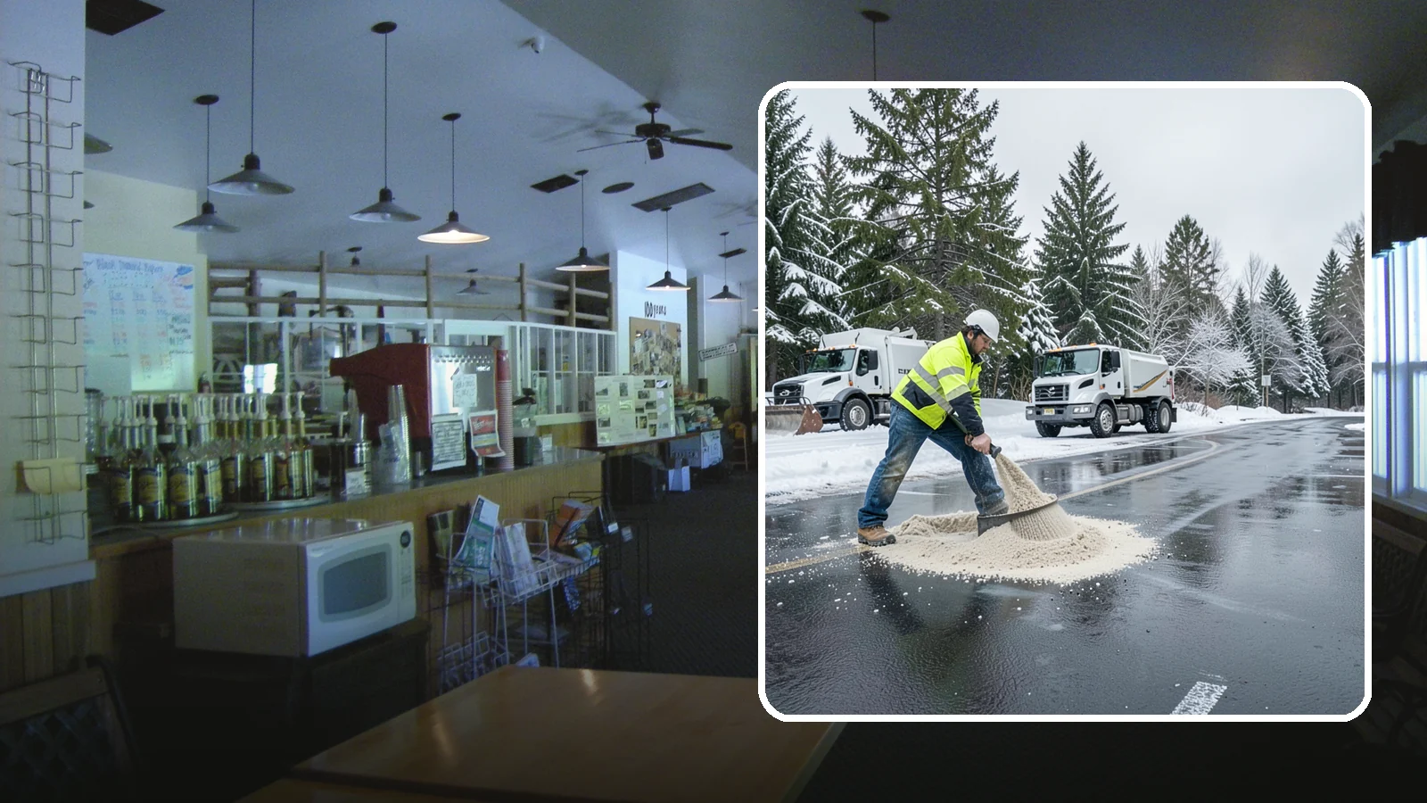 Parking Lot Sanding in Black Diamond, King County, WA - When temperatures fall too low for salt to work, we spread sand to restore traction across your lot.
