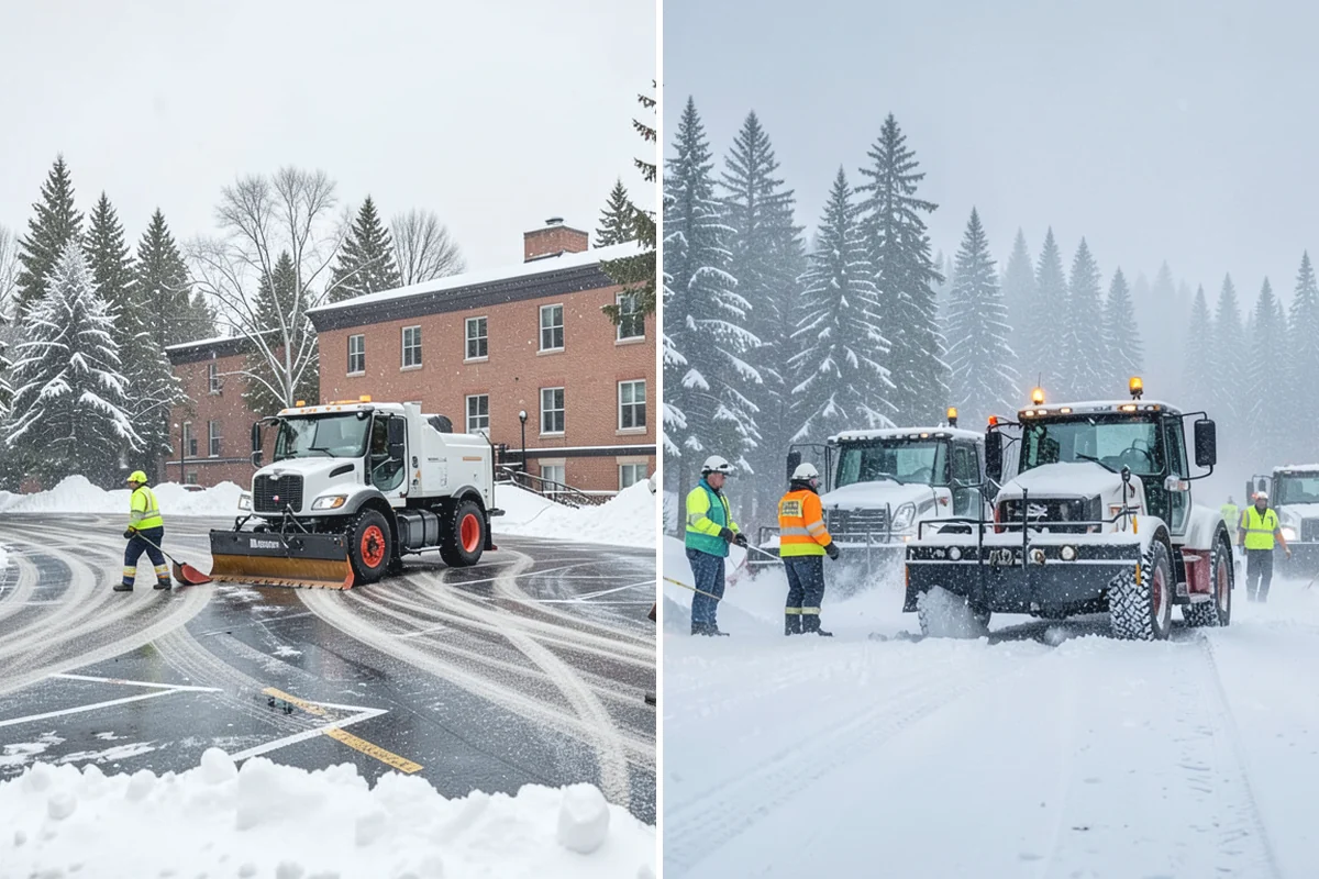 Parking Lot Sanding in Bonney Lake, Pierce County, WA - We check pavement temperatures against deicer thresholds