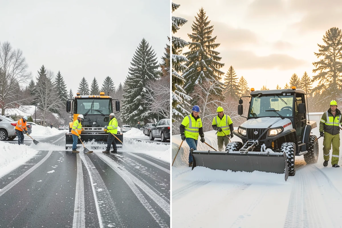 Parking Lot Sanding in Brier, Snohomish County, WA - We check pavement temperatures against deicer thresholds