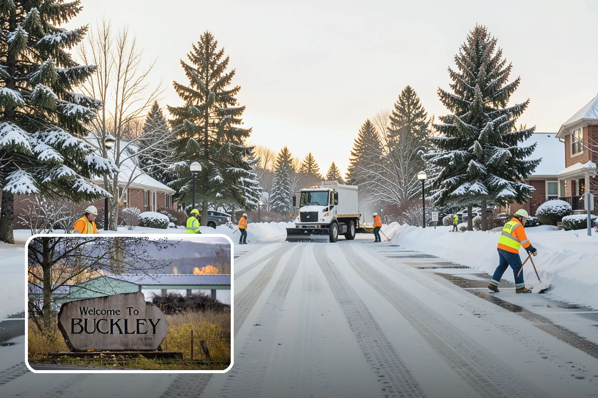 Parking Lot Sanding in Buckley, Pierce County, WA - Immediate traction on packed snow and ice