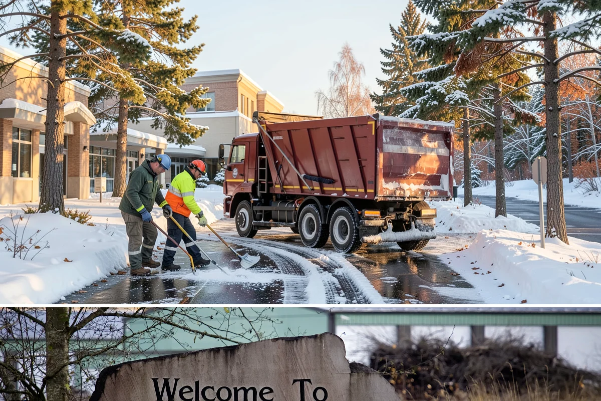 Parking Lot Sanding in Buckley, Pierce County, WA - Sanding is most needed during deep-cold snaps from December through early February.