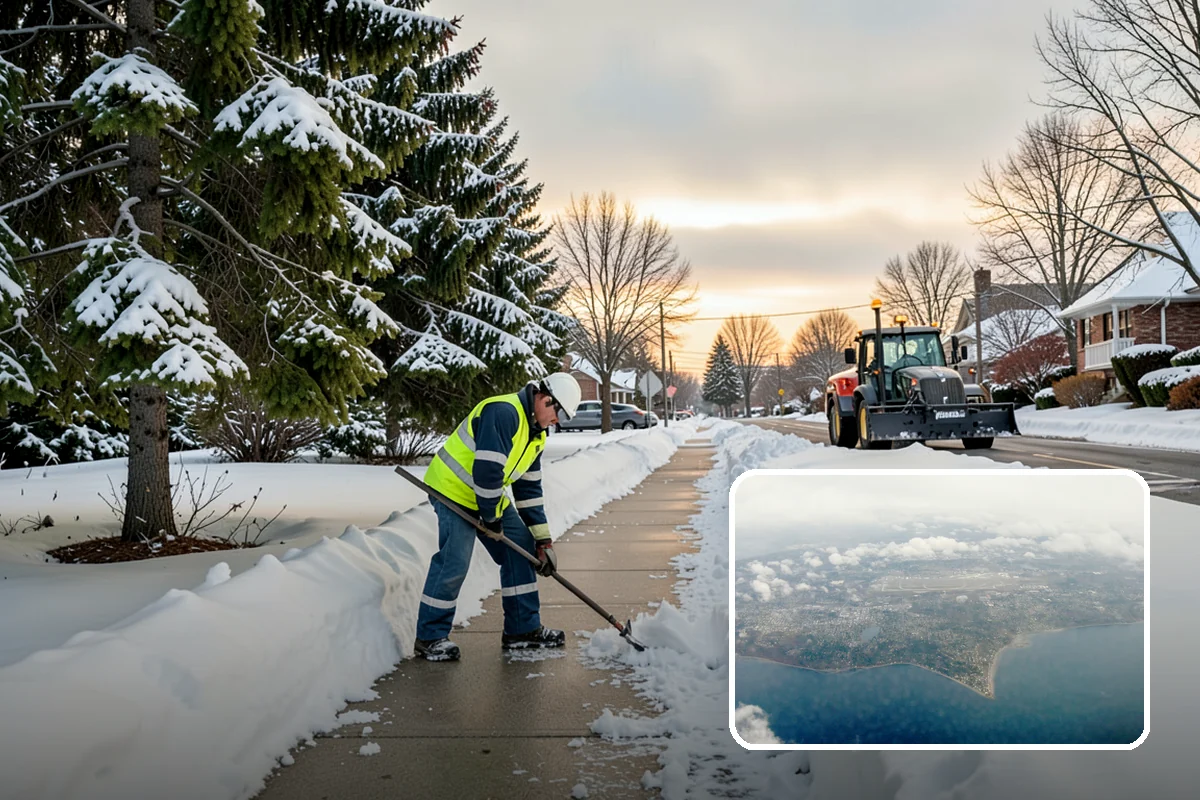 Parking Lot Sanding in Burien, King County, WA - Immediate traction on packed snow and ice