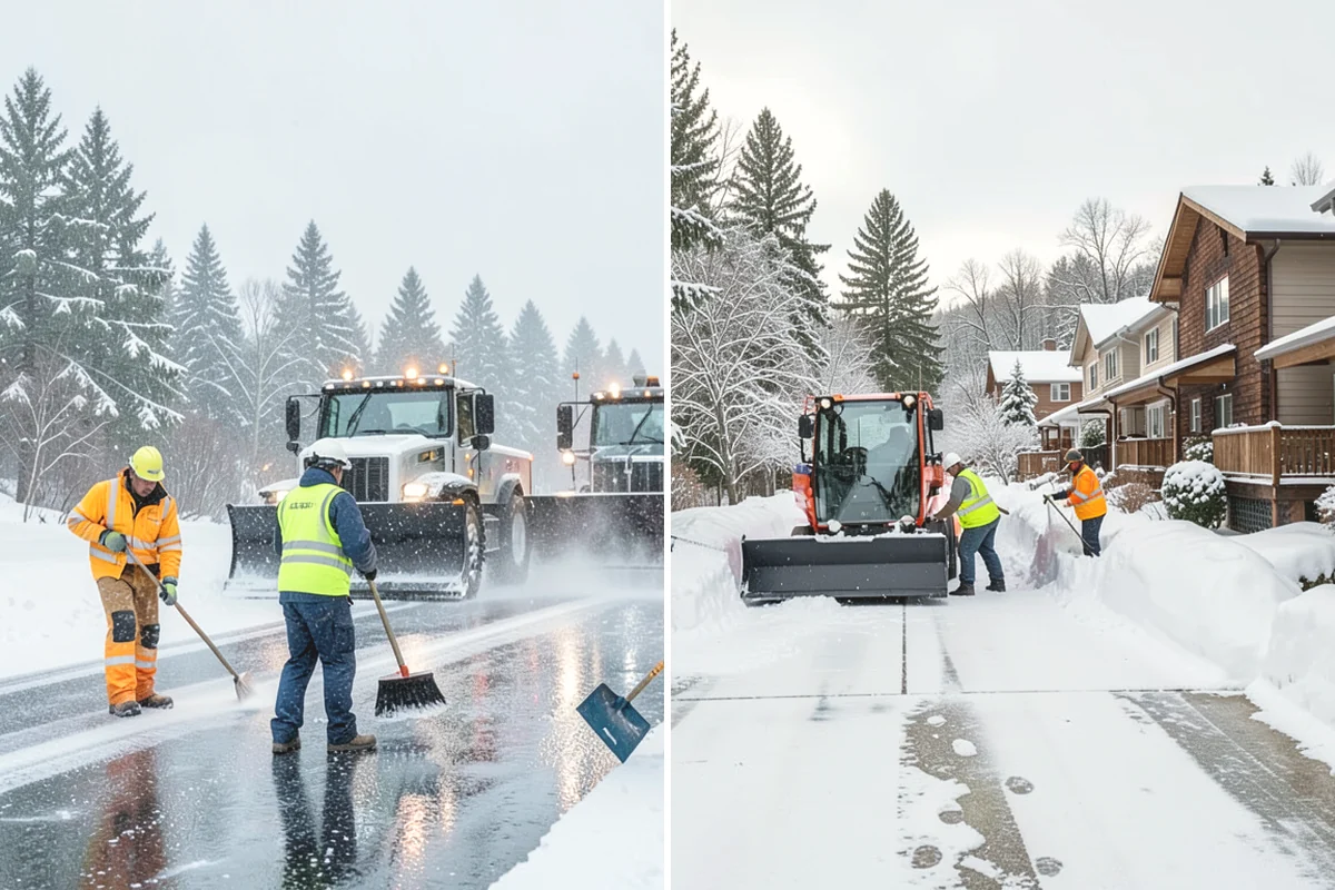 Parking Lot Sanding in Burlington, Skagit County, WA - We check pavement temperatures against deicer thresholds