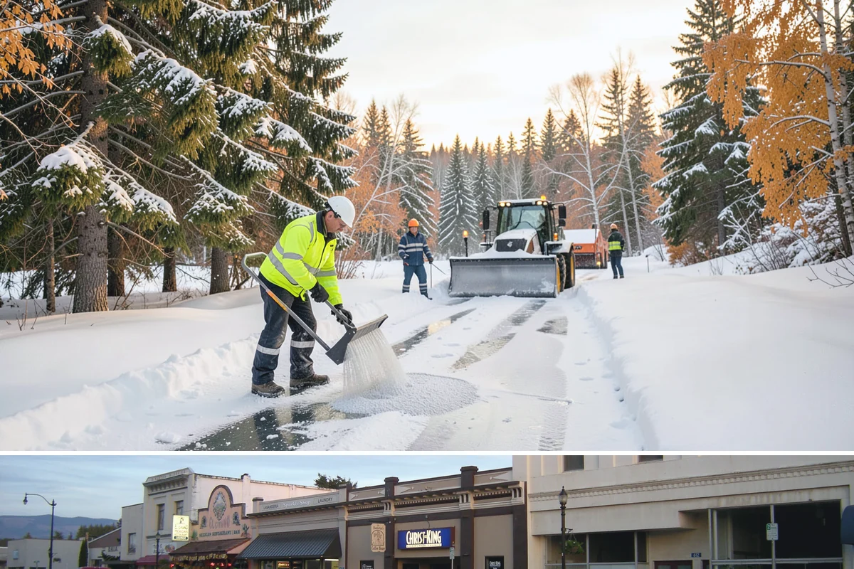 Parking Lot Sanding in Burlington, Skagit County, WA - Sanding is most needed during deep-cold snaps from December through early February.