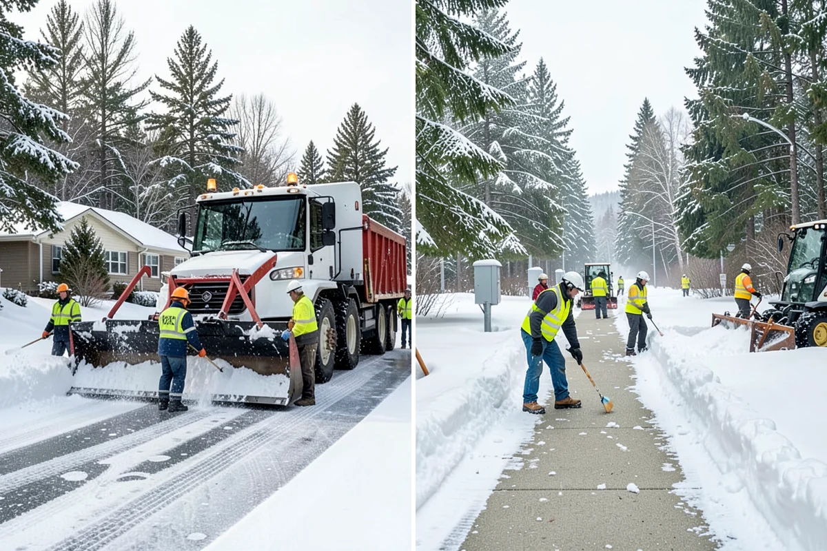 Parking Lot Sanding in Clyde Hill, King County, WA - We check pavement temperatures against deicer thresholds