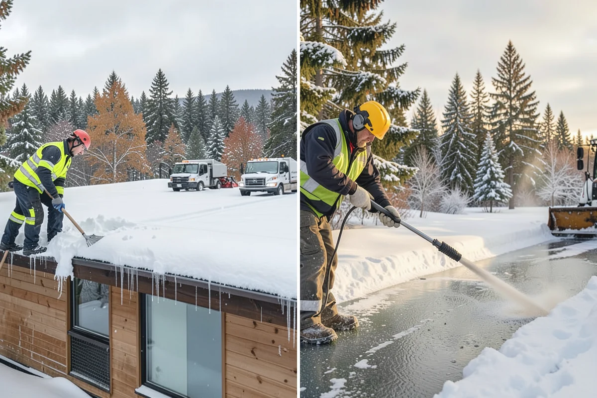 Parking Lot Sanding in Des Moines, King County, WA - We check pavement temperatures against deicer thresholds