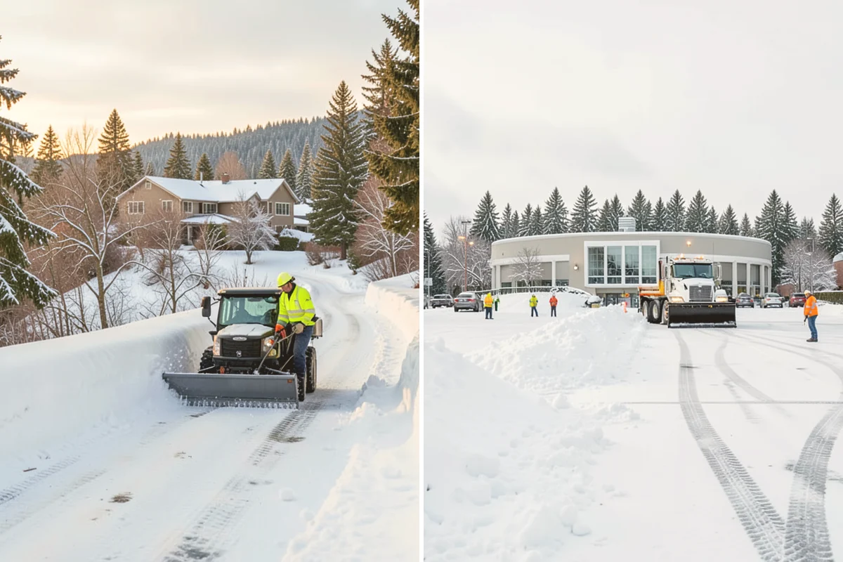 Parking Lot Sanding in Eatonville, Pierce County, WA - We check pavement temperatures against deicer thresholds