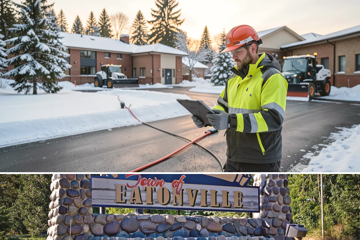 Parking Lot Sanding in Eatonville, Pierce County, WA - Sanding is most needed during deep-cold snaps from December through early February.