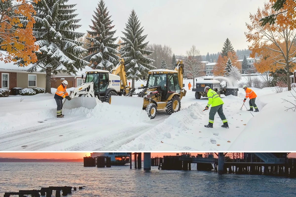 Parking Lot Sanding in Edmonds, Snohomish County, WA - Sanding is most needed during deep-cold snaps from December through early February.