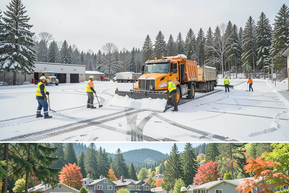 Parking Lot Sanding in Fircrest, Pierce County, WA - Sanding is most needed during deep-cold snaps from December through early February.
