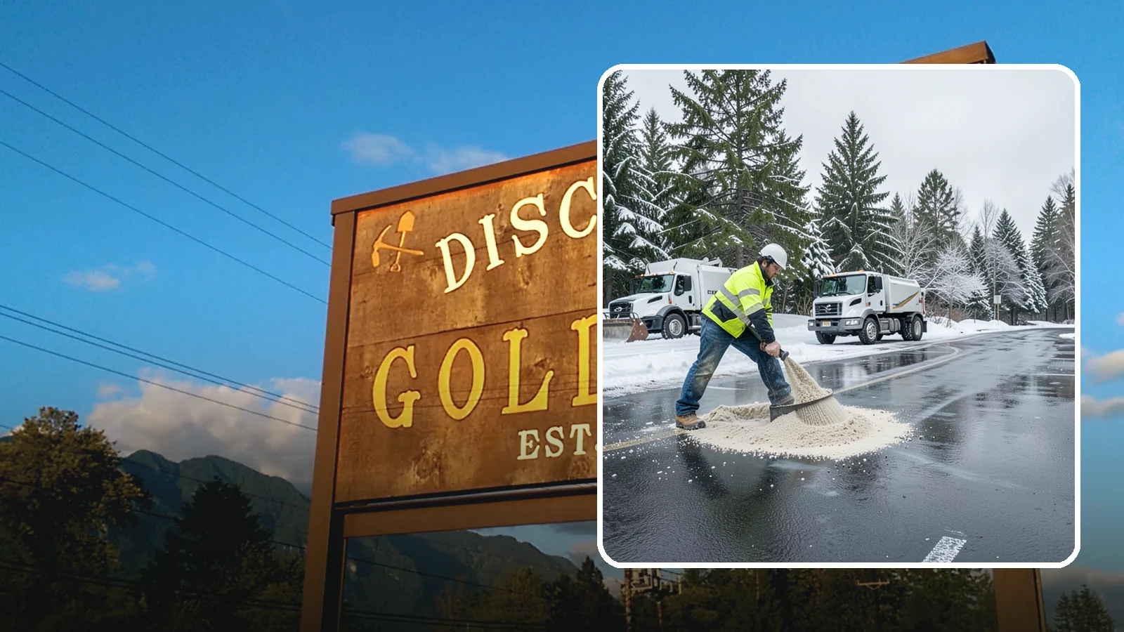 Parking Lot Sanding in Gold Bar, Snohomish County, WA - When temperatures fall too low for salt to work, we spread sand to restore traction across your lot.
