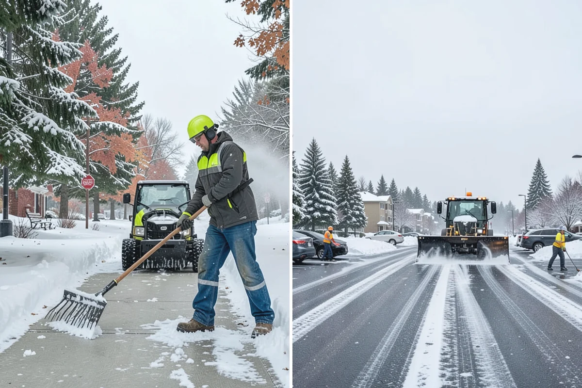Parking Lot Sanding in Gold Bar, Snohomish County, WA - We check pavement temperatures against deicer thresholds