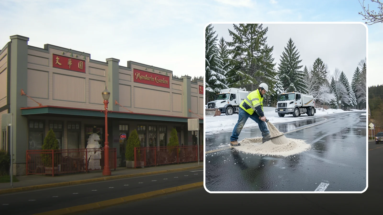 Parking Lot Sanding in Issaquah, King County, WA - When temperatures fall too low for salt to work, we spread sand to restore traction across your lot.