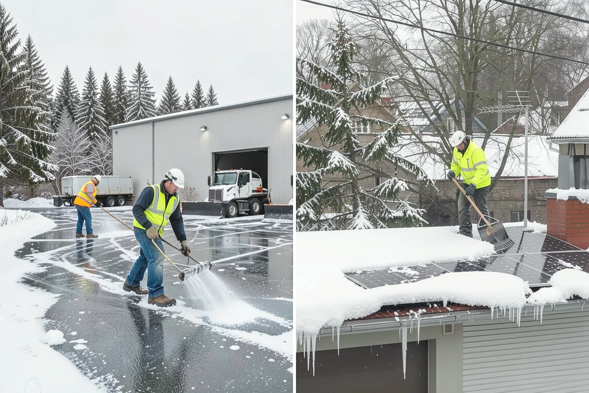Parking Lot Sanding in Issaquah, King County, WA - We check pavement temperatures against deicer thresholds