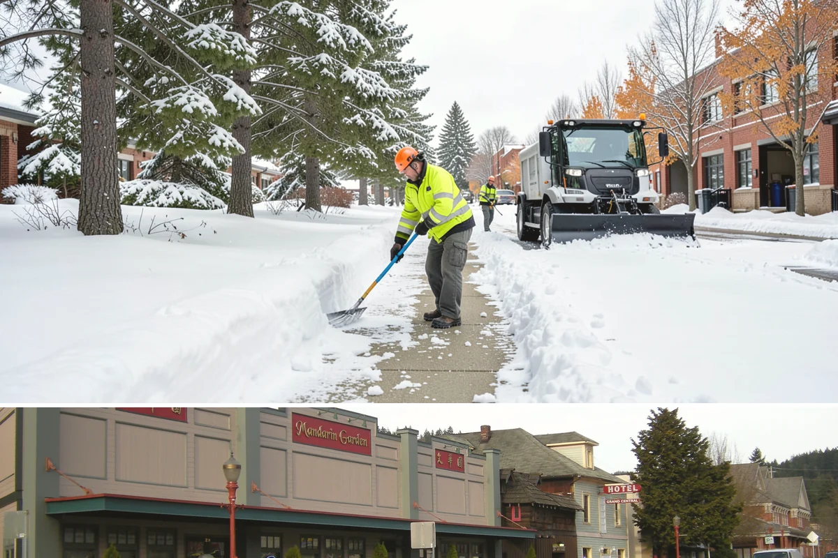 Parking Lot Sanding in Issaquah, King County, WA - Sanding is most needed during deep-cold snaps from December through early February.