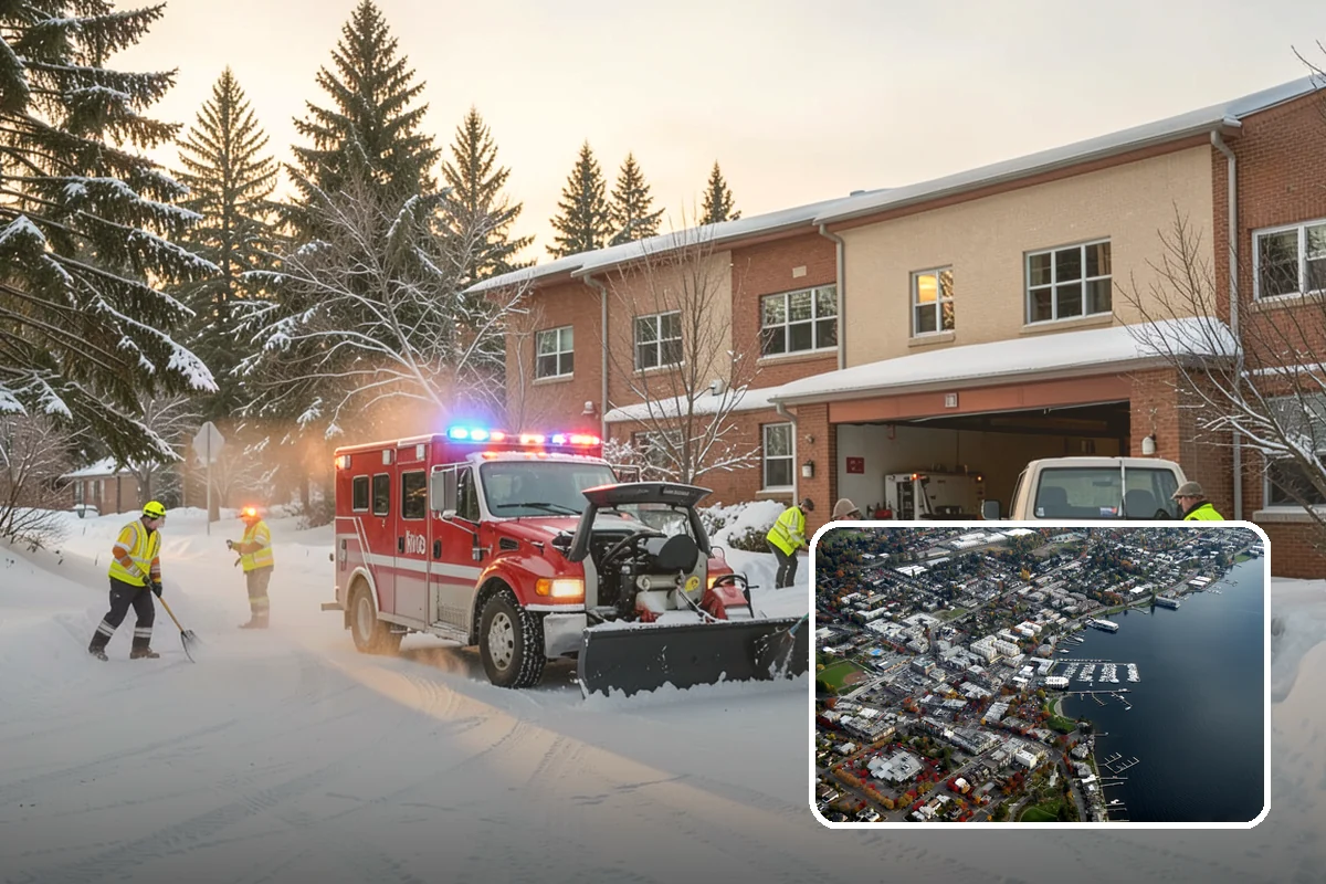 Parking Lot Sanding in Kirkland, King County, WA - Immediate traction on packed snow and ice