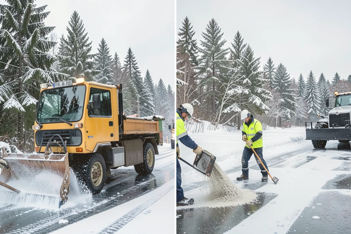 Parking Lot Sanding in Kirkland, King County, WA - We check pavement temperatures against deicer thresholds