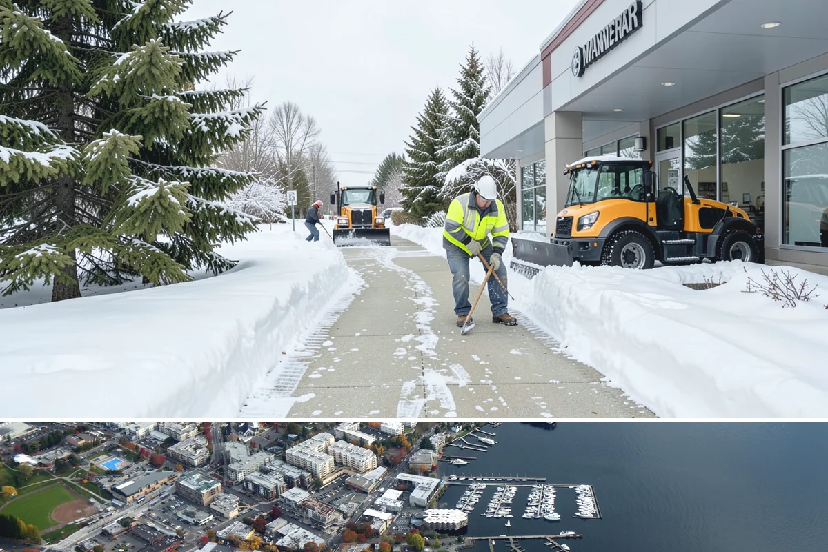 Parking Lot Sanding in Kirkland, King County, WA - Sanding is most needed during deep-cold snaps from December through early February.