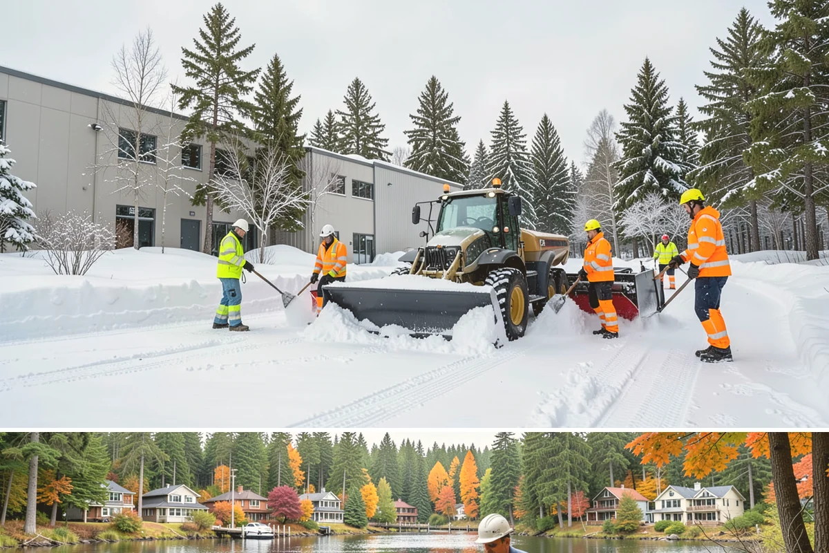 Parking Lot Sanding in La Conner, Skagit County, WA - Sanding is most needed during deep-cold snaps from December through early February.