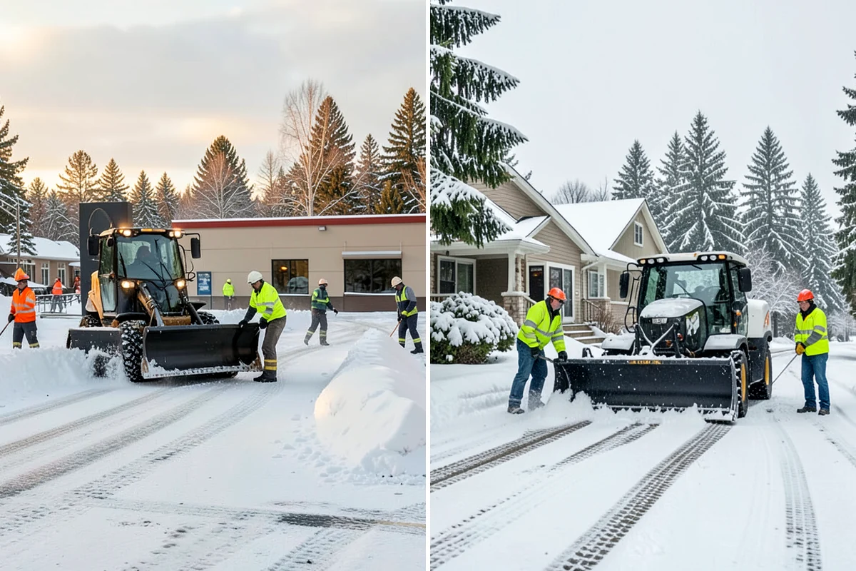 Parking Lot Sanding in Lake Forest Park, King County, WA - We check pavement temperatures against deicer thresholds