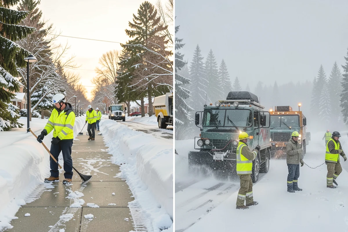 Parking Lot Sanding in Lake Stevens, Snohomish County, WA - We check pavement temperatures against deicer thresholds