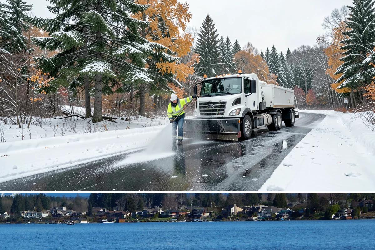 Parking Lot Sanding in Lake Stevens, Snohomish County, WA - Sanding is most needed during deep-cold snaps from December through early February.