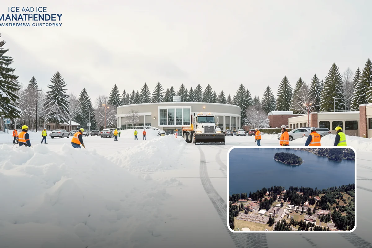 Parking Lot Sanding in Lakewood, Pierce County, WA - Immediate traction on packed snow and ice