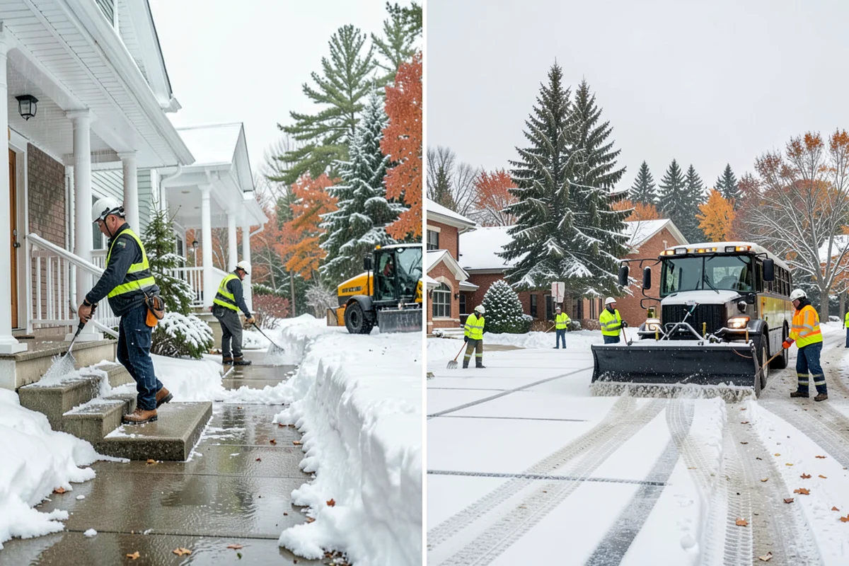 Parking Lot Sanding in Lyman, Skagit County, WA - We check pavement temperatures against deicer thresholds