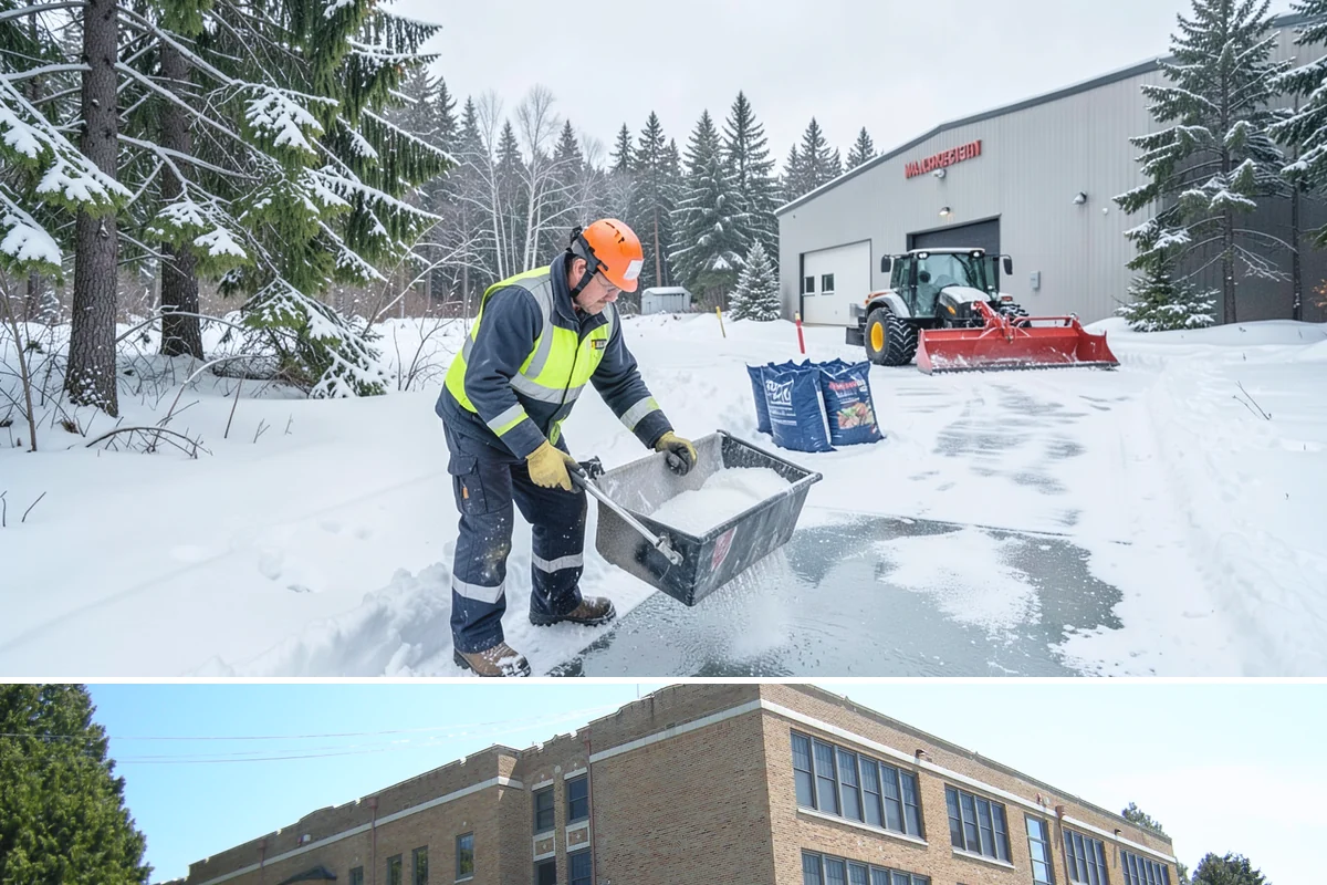Parking Lot Sanding in Maple Valley, King County, WA - Sanding is most needed during deep-cold snaps from December through early February.