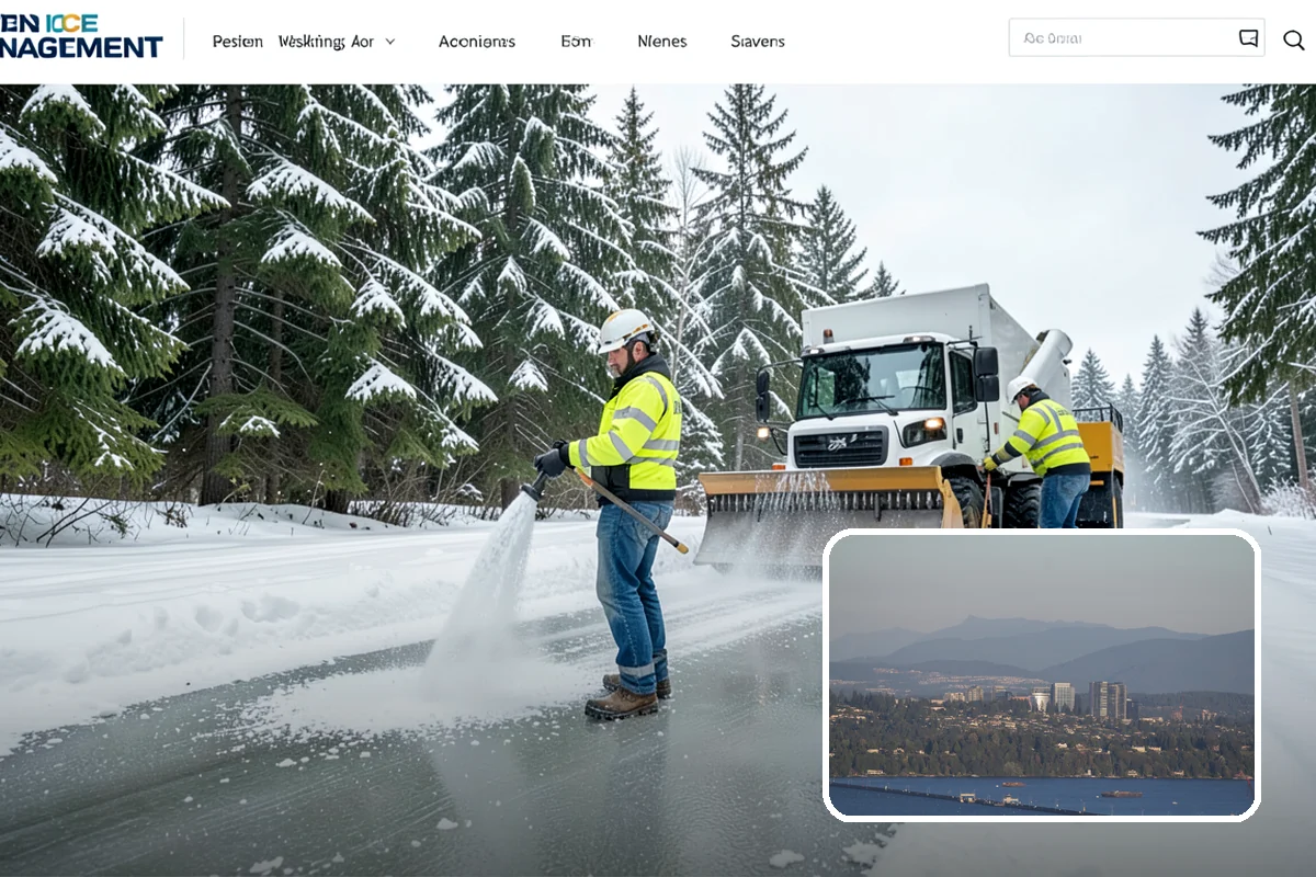 Parking Lot Sanding in Medina, King County, WA - Immediate traction on packed snow and ice
