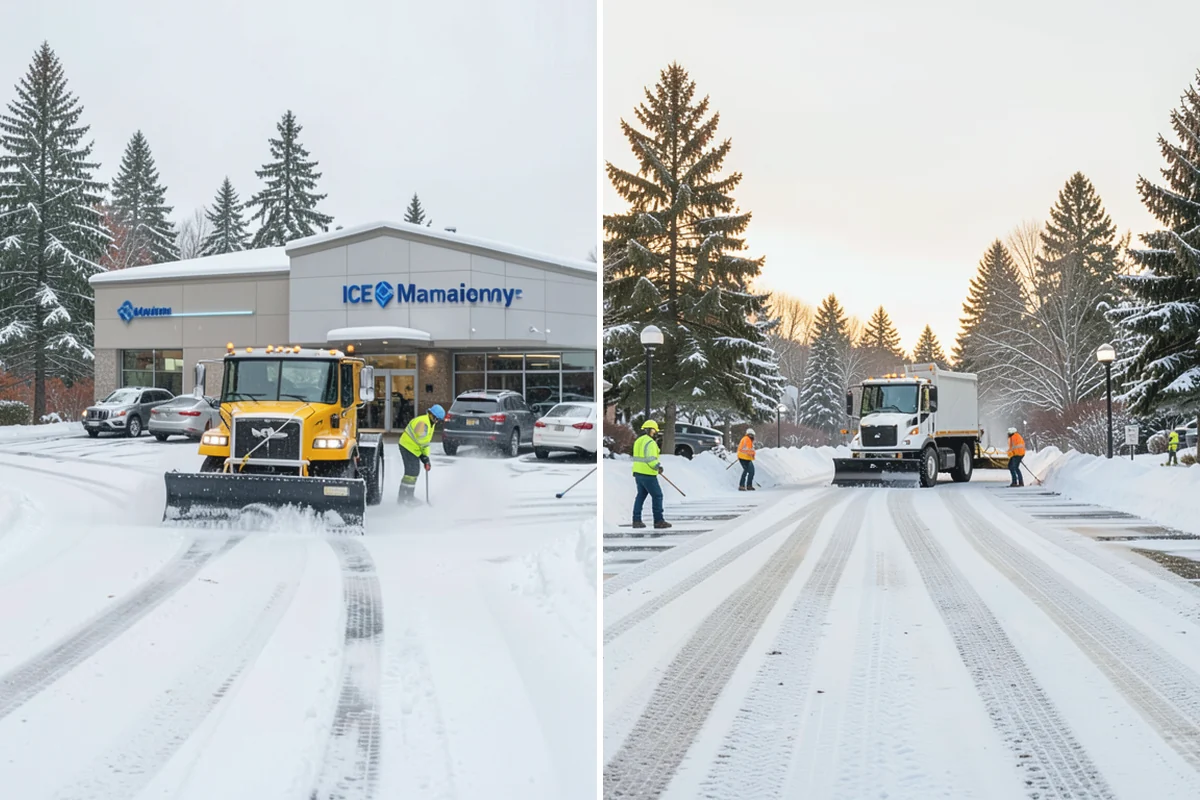 Parking Lot Sanding in Medina, King County, WA - We check pavement temperatures against deicer thresholds