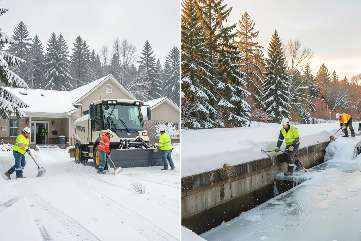 Parking Lot Sanding in Mercer Island, King County, WA - We check pavement temperatures against deicer thresholds
