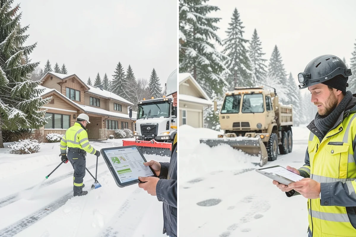 Parking Lot Sanding in Mount Vernon, Skagit County, WA - We check pavement temperatures against deicer thresholds