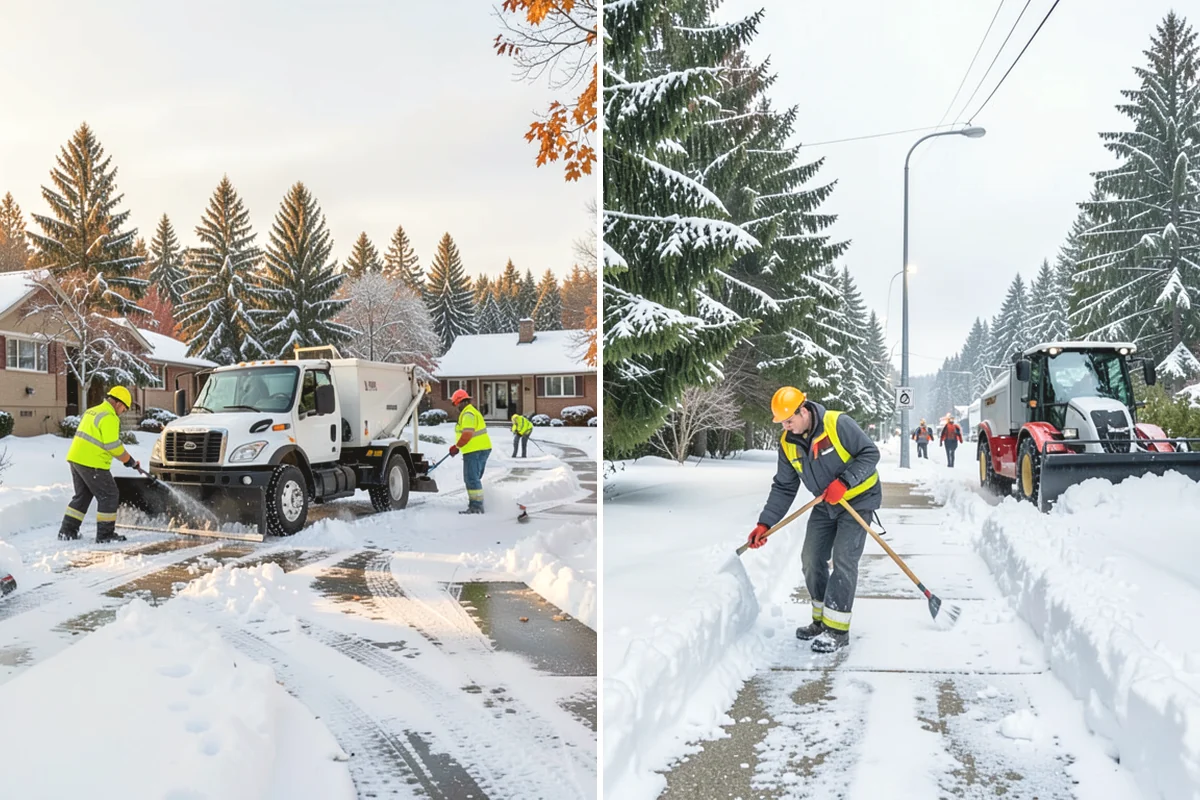 Parking Lot Sanding in Mountlake Terrace, Snohomish County, WA - We check pavement temperatures against deicer thresholds