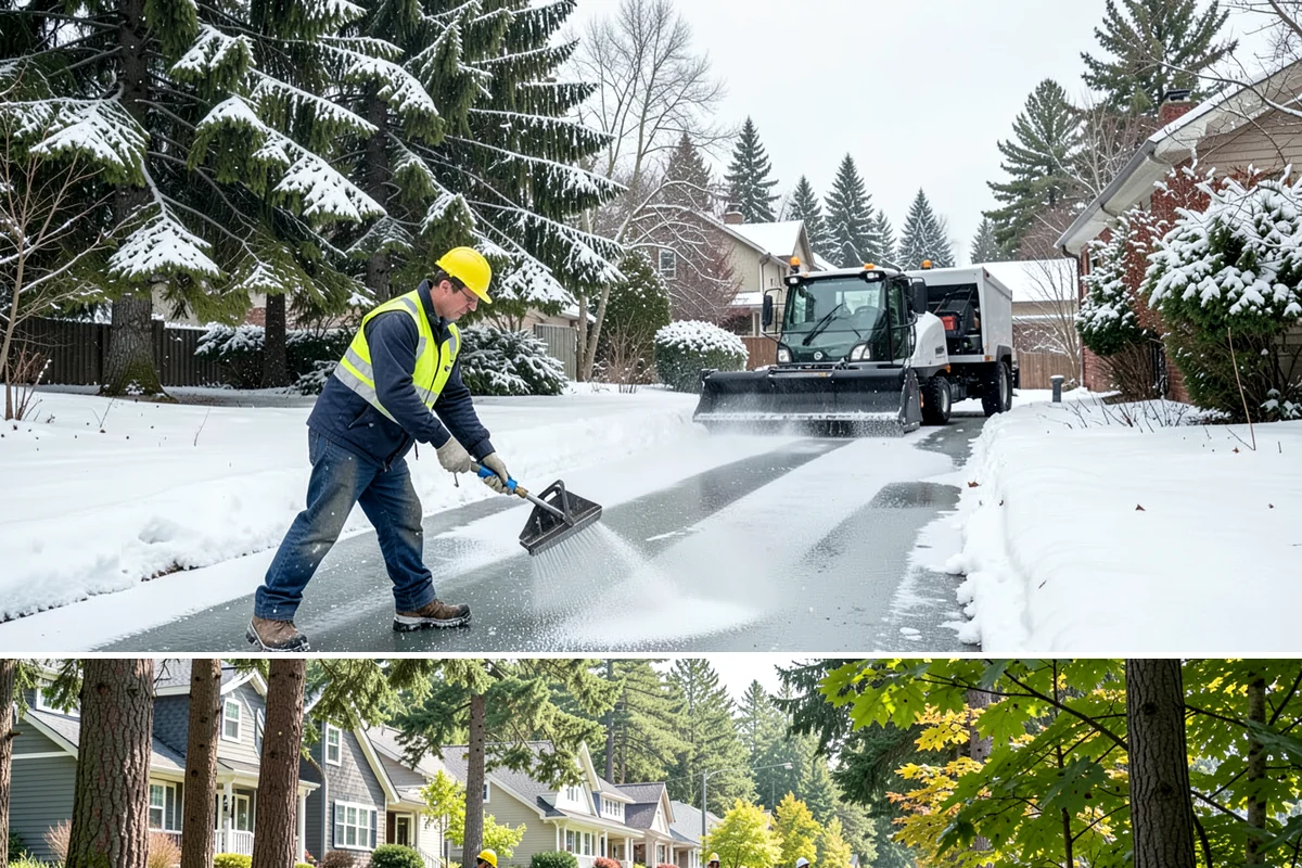 Parking Lot Sanding in Normandy Park, King County, WA - Sanding is most needed during deep-cold snaps from December through early February.