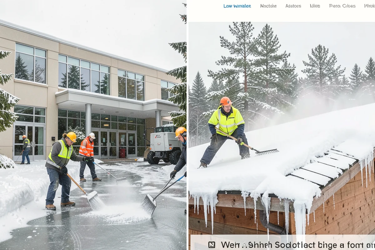 Parking Lot Sanding in North Bend, King County, WA - We check pavement temperatures against deicer thresholds