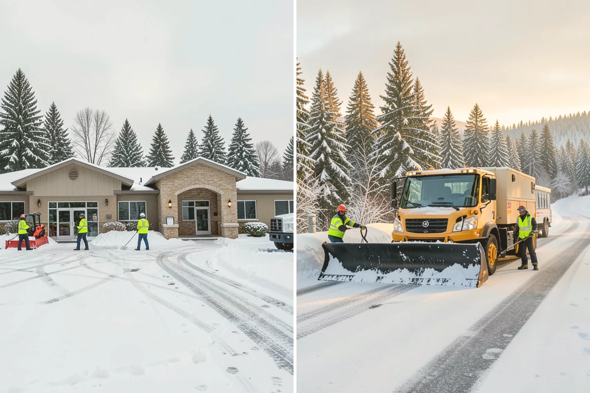 Parking Lot Sanding in Orting, Pierce County, WA - We check pavement temperatures against deicer thresholds