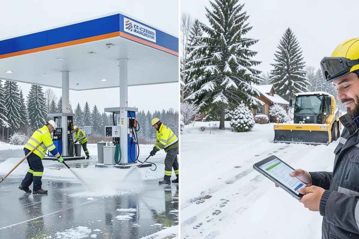 Parking Lot Sanding in Renton, King County, WA - We check pavement temperatures against deicer thresholds