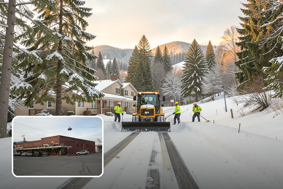 Parking Lot Sanding in Sedro-Woolley, Skagit County, WA - Immediate traction on packed snow and ice