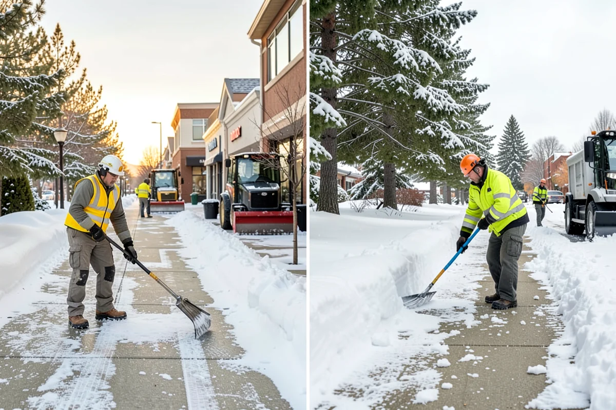 Parking Lot Sanding in Sedro-Woolley, Skagit County, WA - We check pavement temperatures against deicer thresholds